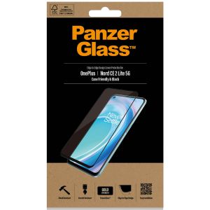 PanzerGlass Protection d'écran en verre trempé Case Friendly Anti-bactéries OnePlus Nord CE 2 Lite 5G
