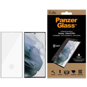 PanzerGlass Protection d'écran en verre trempé Case Friendly Anti-bactéries Samsung Galaxy S22 Ultra - Noir