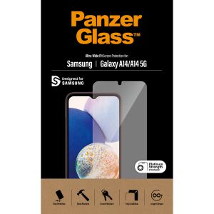 PanzerGlass Protection d'écran Ultra-Wide Fit Anti-bactérienne Samsung Galaxy A14 (5G/4G)