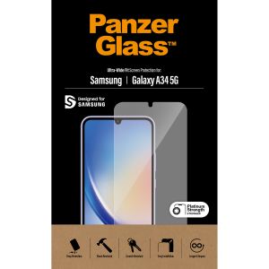PanzerGlass Protection d'écran Ultra-Wide Fit Anti-bactérienne Samsung Galaxy A34 (5G)