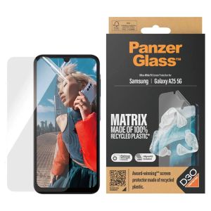 PanzerGlass ﻿Protection d'écran Matrix Recycled Ultra-Wide Fit Anti-bactérienne avec applicateur Samsung Galaxy A25