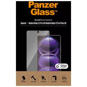 PanzerGlass Protection d'écran Ultra-Wide Fit Anti-bactérienne Xiaomi Redmi Note 12 Pro / 12 Pro Plus / Poco X5 Pro
