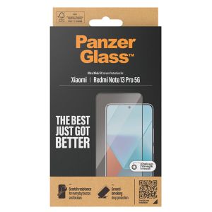 PanzerGlass Protection d'écran Ultra-Wide Fit Anti-bactérienne Xiaomi Redmi Note 13 Pro (5G) / Poco X6