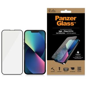 PanzerGlass Protection d'écran en verre trempé Case Friendly Anti-bactéries iPhone 13 / 13 Pro - Noir