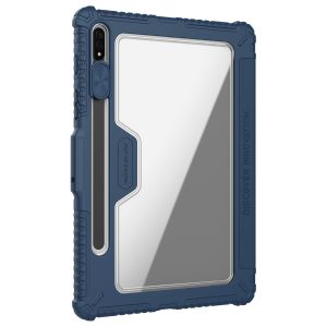 Nillkin Coque tablette Bumper Pro pour le Samsung Galaxy Tab S8 Plus / S7 Plus / S7 FE 5G - Bleu