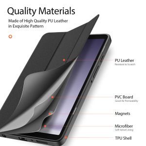 Dux Ducis Coque tablette Domo Samsung Galaxy Tab A9 8.7 pouces - Noir