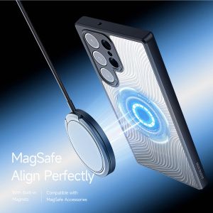 Dux Ducis Coque arrière Aimo avec MagSafe Samsung Galaxy S23 Ultra - Transparent