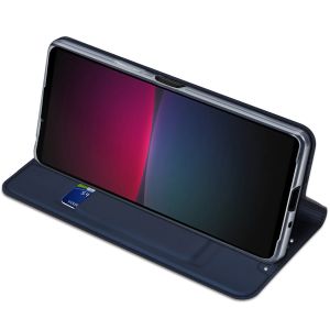 Dux Ducis Étui de téléphone Slim Sony Xperia 10 V - Bleu foncé