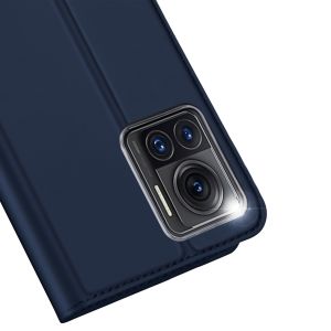 Dux Ducis Étui de téléphone Slim Motorola Edge 30 Ultra - Bleu foncé