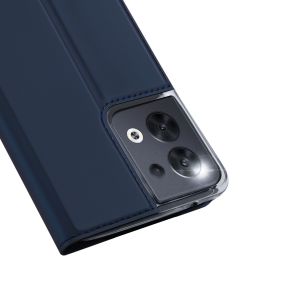 Dux Ducis Étui de téléphone Slim pour l'Oppo Reno 8 Pro 5G - Bleu foncé