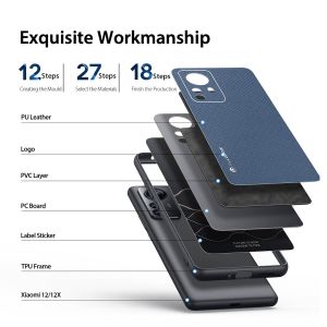 Dux Ducis Coque Arrière Fino Xiaomi 12 / 12X - Bleu