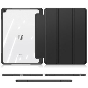 Dux Ducis Coque tablette Toby iPad 9 (2021) 10.2 pouces / iPad 8 (2020) 10.2 pouces / iPad 7 (2019) 10.2 pouces - Noir