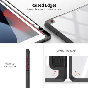 Dux Ducis Coque tablette Toby iPad 9 (2021) 10.2 pouces / iPad 8 (2020) 10.2 pouces / iPad 7 (2019) 10.2 pouces - Noir