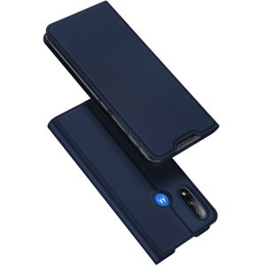 Dux Ducis Étui de téléphone Slim Motorola Moto E7i Power - Bleu foncé