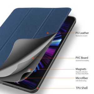 Dux Ducis Coque tablette Domo iPad Pro 11 (2022) / Pro 11 (2021) / Pro 11 (2020) - Bleu foncé