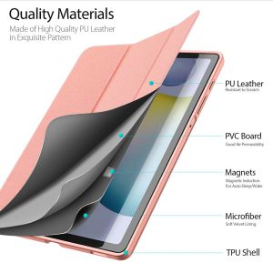 Dux Ducis Coque tablette Domo Samsung Galaxy Tab S6 Lite / Tab S6 Lite (2022) - Rose