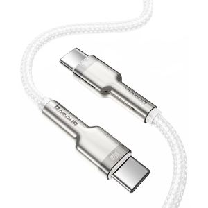 Baseus Cafule Series câble USB-C vers USB-C - Métal - 100 Watt - 1 mètre - Blanc