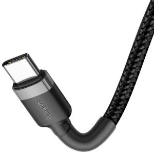 Baseus Cafule Series câble de charge rapide USB-C vers USB-C - 60 Watt - 1 mètre - Noir
