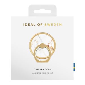 iDeal of Sweden Magnetic Ring Mount - Bague téléphone - Carrera Gold Marble