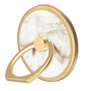 iDeal of Sweden Magnetic Ring Mount - Bague téléphone - Golden Pearl Marble