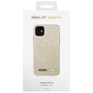 iDeal of Sweden Coque Atelier iPhone 11 - Caramel Croco