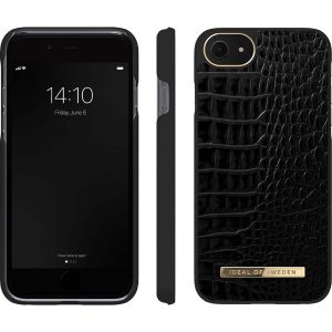 iDeal of Sweden Coque Atelier iPhone SE (2022 / 2020) / 8 / 7 / 6(s) - Neo Noir Croco