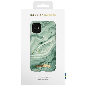 iDeal of Sweden Coque Fashion iPhone 11 - Mint Swirl Marble