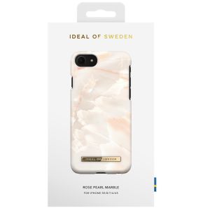 iDeal of Sweden Coque Fashion iPhone SE (2022 / 2020) / 8 / 7 / 6(s) - Rose Pearl Marble