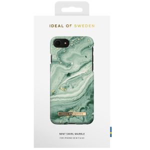 iDeal of Sweden Coque Fashion iPhone SE (2022 / 2020) / 8 / 7 / 6(s) - Mint Swirl Marble