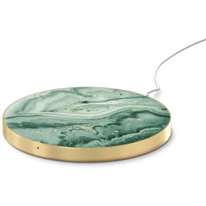 iDeal of Sweden Chargeur universel Qi - Mint Swirl Marble