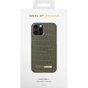iDeal of Sweden Coque Atelier iPhone 12 Pro Max - Khaki Croco