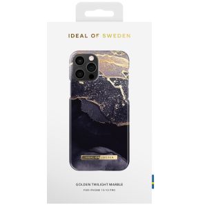 iDeal of Sweden Coque Fashion iPhone 12 (Pro) - Golden Twilight Marble