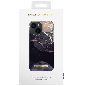 iDeal of Sweden Coque Fashion iPhone 13 Mini - Golden Twilight Marble