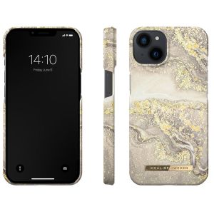 iDeal of Sweden Coque Fashion iPhone 13 - Sparkle Greige Marble