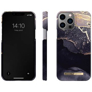 iDeal of Sweden Coque Fashion iPhone 13 Pro Max - Golden Twilight Marble