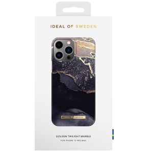 iDeal of Sweden Coque Fashion iPhone 13 Pro Max - Golden Twilight Marble