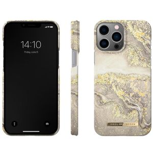 iDeal of Sweden Coque Fashion iPhone 13 Pro Max - Sparkle Greige Marble