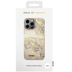 iDeal of Sweden Coque Fashion iPhone 13 Pro Max - Sparkle Greige Marble