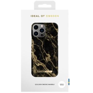 iDeal of Sweden Coque Fashion iPhone 13 Pro Max - Golden Smoke Marble