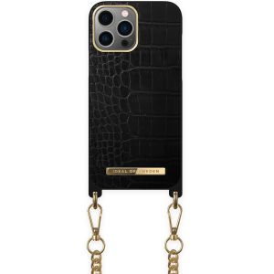 iDeal of Sweden Coque collier Atelier iPhone 13 Pro Max - Jet Black Croco