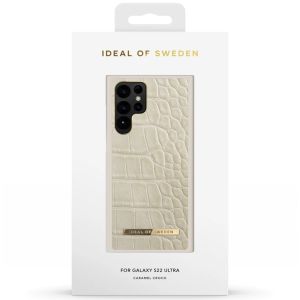 iDeal of Sweden Coque Atelier Samsung Galaxy S22 Ultra - Caramel Croco
