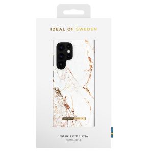 iDeal of Sweden Coque Fashion Samsung Galaxy S22 Ultra - Carrara Gold