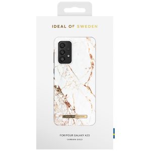 iDeal of Sweden Coque Fashion Samsung Galaxy A33 - Carrara Gold