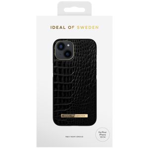 iDeal of Sweden Coque Atelier iPhone 14 - Neo Noir Croco