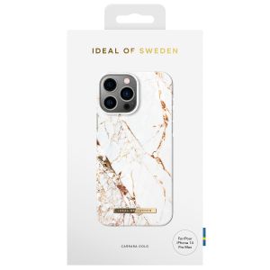 iDeal of Sweden Coque Fashion iPhone 14 Pro Max - Carrara Gold