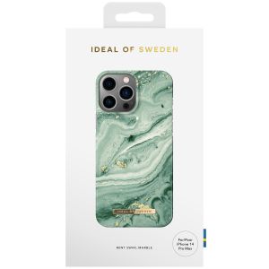 iDeal of Sweden Coque Fashion iPhone 14 Pro Max - Mint Swirl Marble