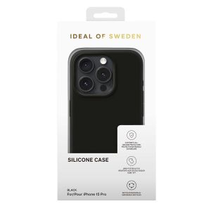 iDeal of Sweden Coque Silicone iPhone 15 Pro - Black