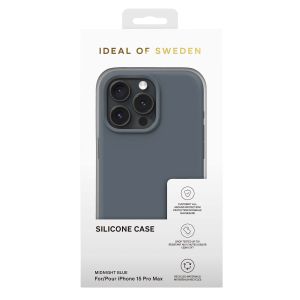 iDeal of Sweden Coque Silicone iPhone 15 Pro Max - Midnight Blue