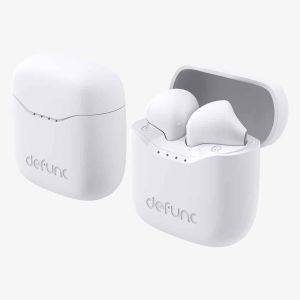 Defunc True Lite Earbuds - ﻿Écouteurs sans fil - Écouteurs sans fil Bluetooth - Avec suppression du bruit ENC - White