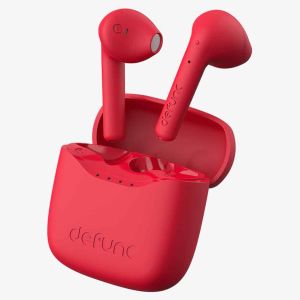 Defunc True Lite Earbuds - ﻿Écouteurs sans fil - Écouteurs sans fil Bluetooth - Avec suppression du bruit ENC - Red